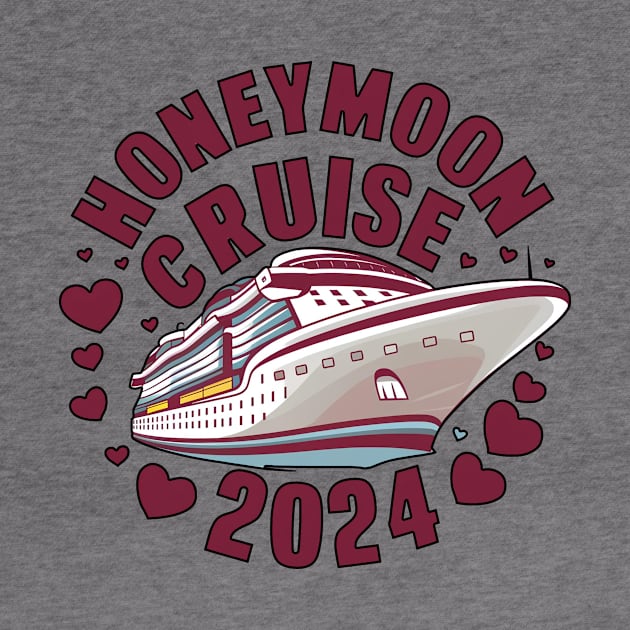 Honeymoon Cruise Trip 2024 Couple Husband Wife by Cruise Squad Prints